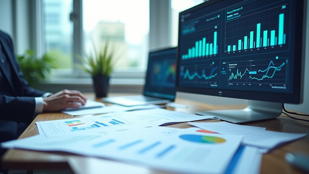 Financial documents and spreadsheets being analyzed